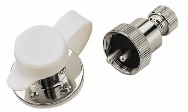 426264-1 – SEA DOG Boat Deck Cable Outlet, 14 Gauge Wire Size 15/16 Inch Base Diameter Chrome Plated Brass With Rubbe...
